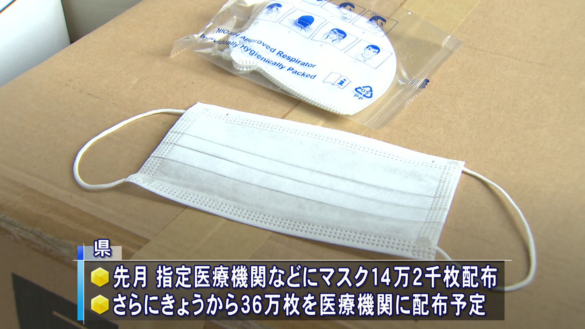 三原市が市内などの医療機関に備蓄マスクを配布　広島