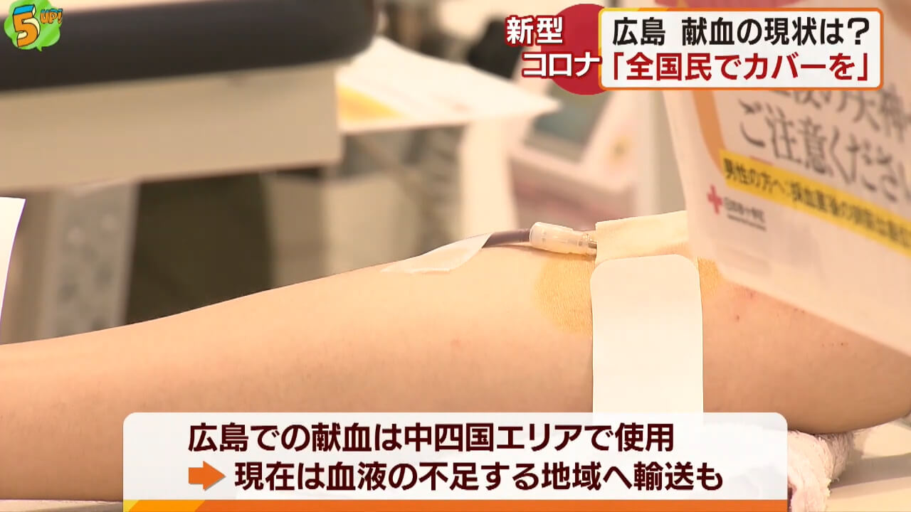 新型コロナが献血にも影響　首都圏などで血液不足　広島