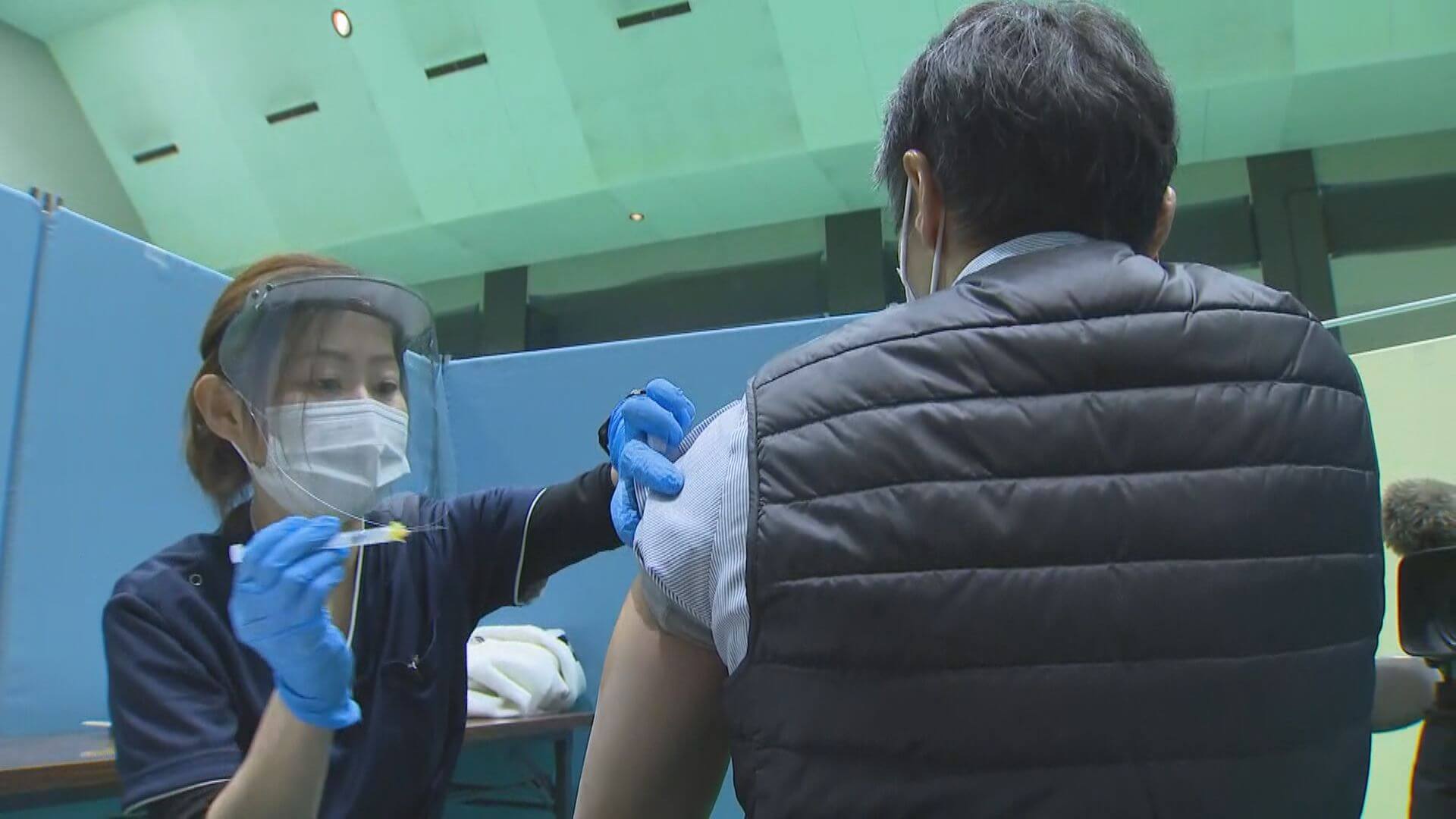 保育士や教職員らの３回目接種始まる　広島・三原市