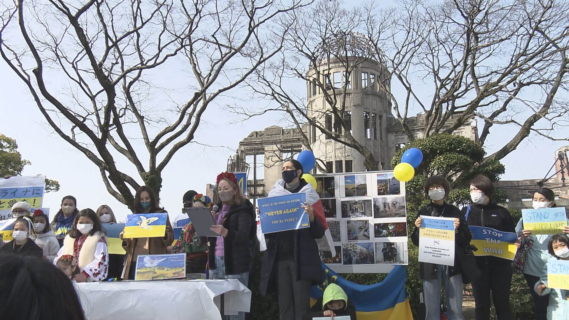 県内在住のウクライナ人　被爆地からロシアへ抗議　広島