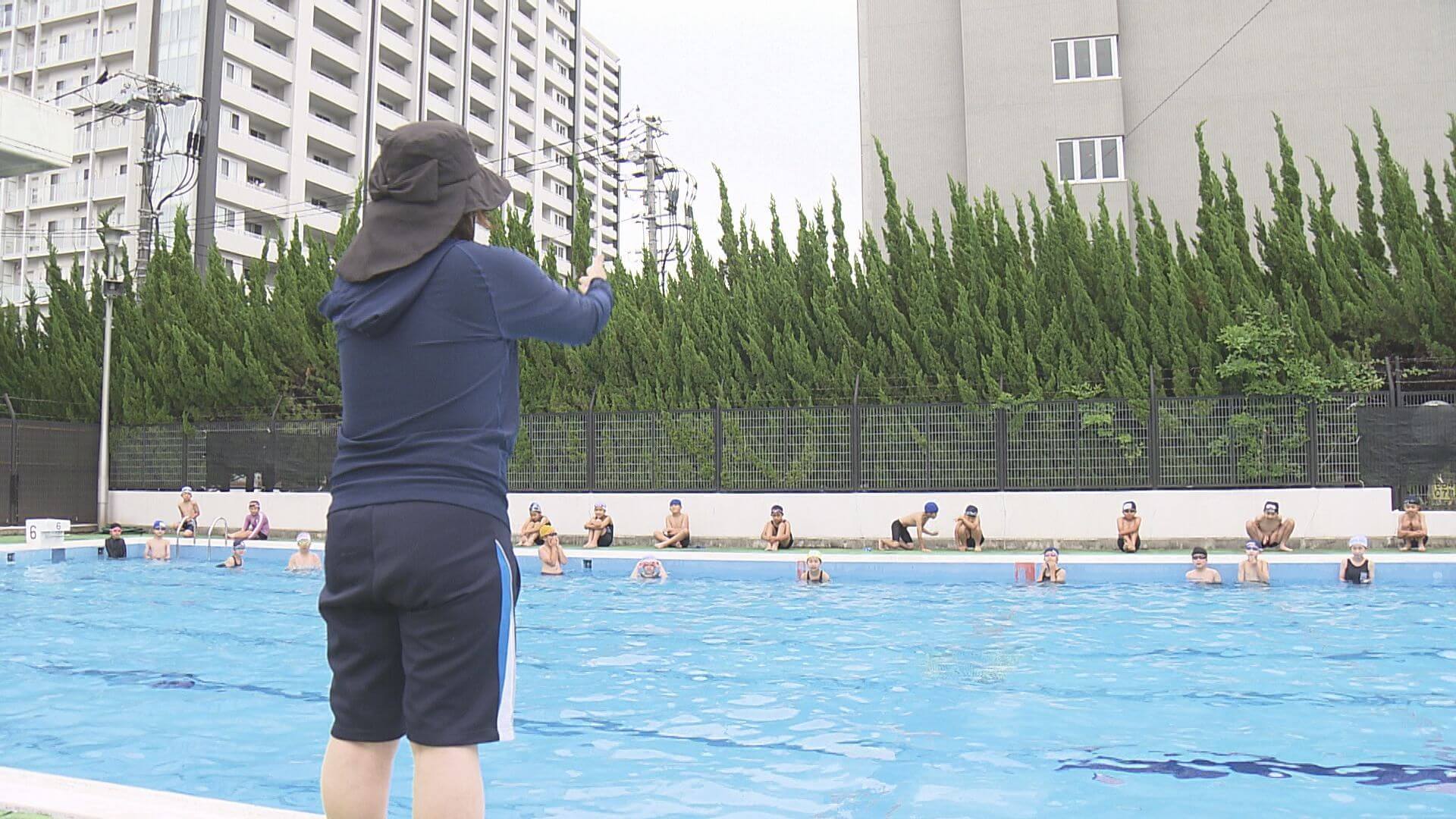 ３年ぶりプール授業再開　広島市の小学校