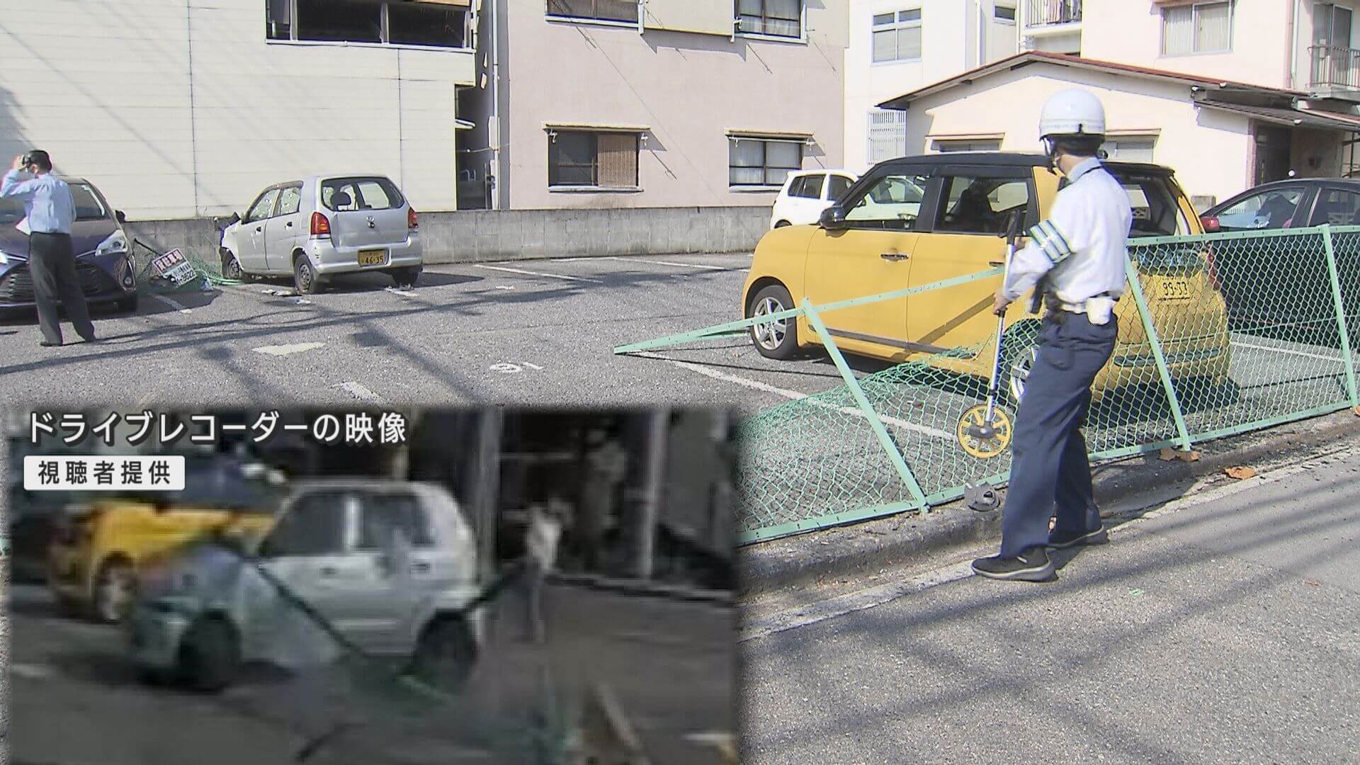 壁に軽自動車突っ込み９０歳男性死亡　ドライブレコーダーが事故瞬間捉える　広島