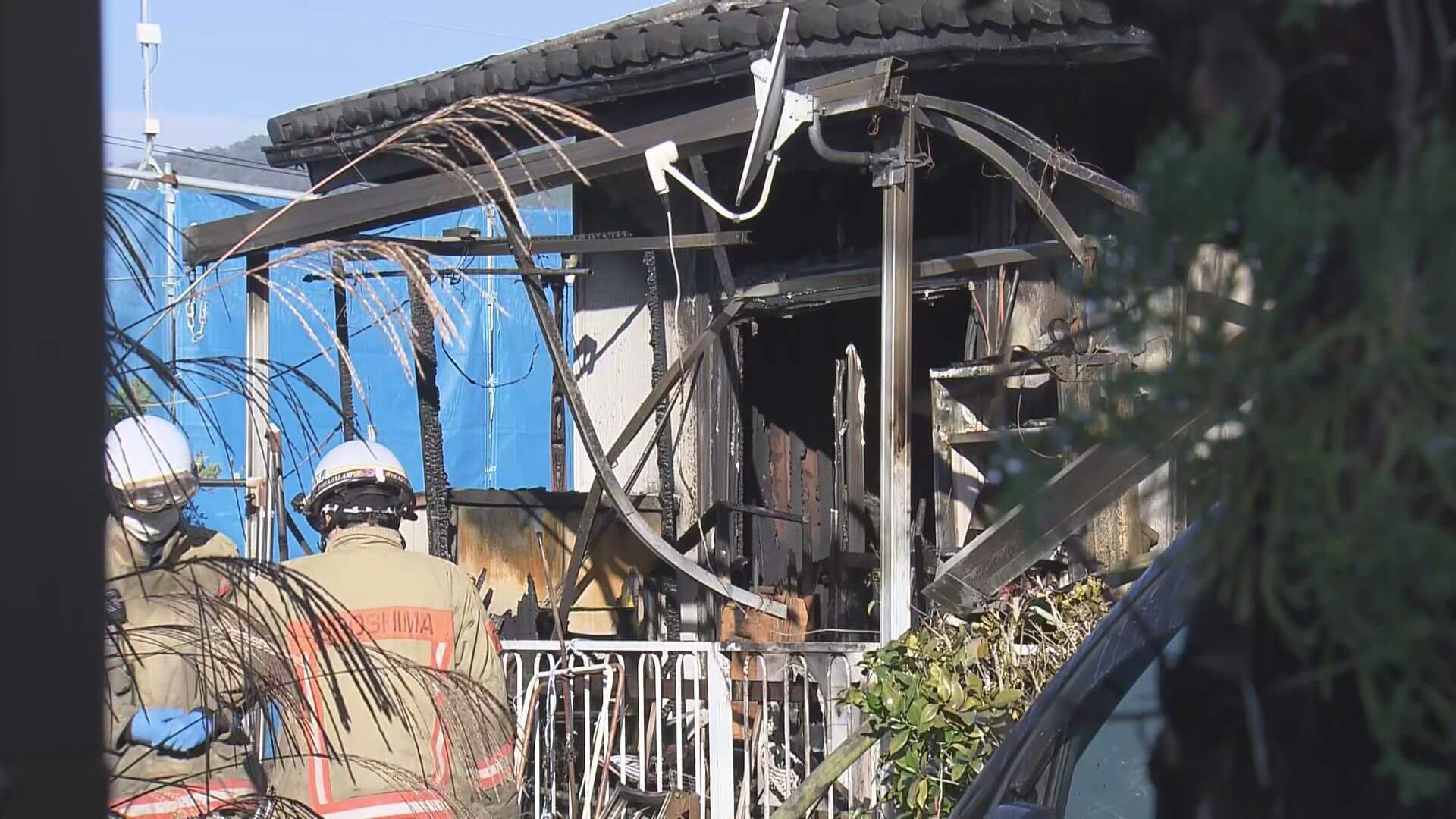広島市佐伯区で住宅全焼 死亡２人は親子　広島