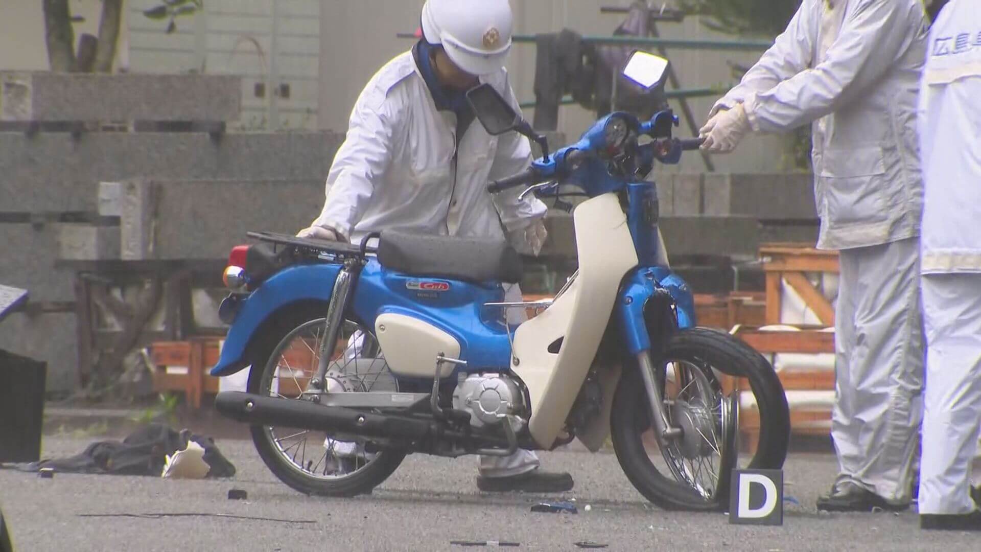 軽トラックと正面衝突　原付バイクの男性（３８）死亡　尾道市