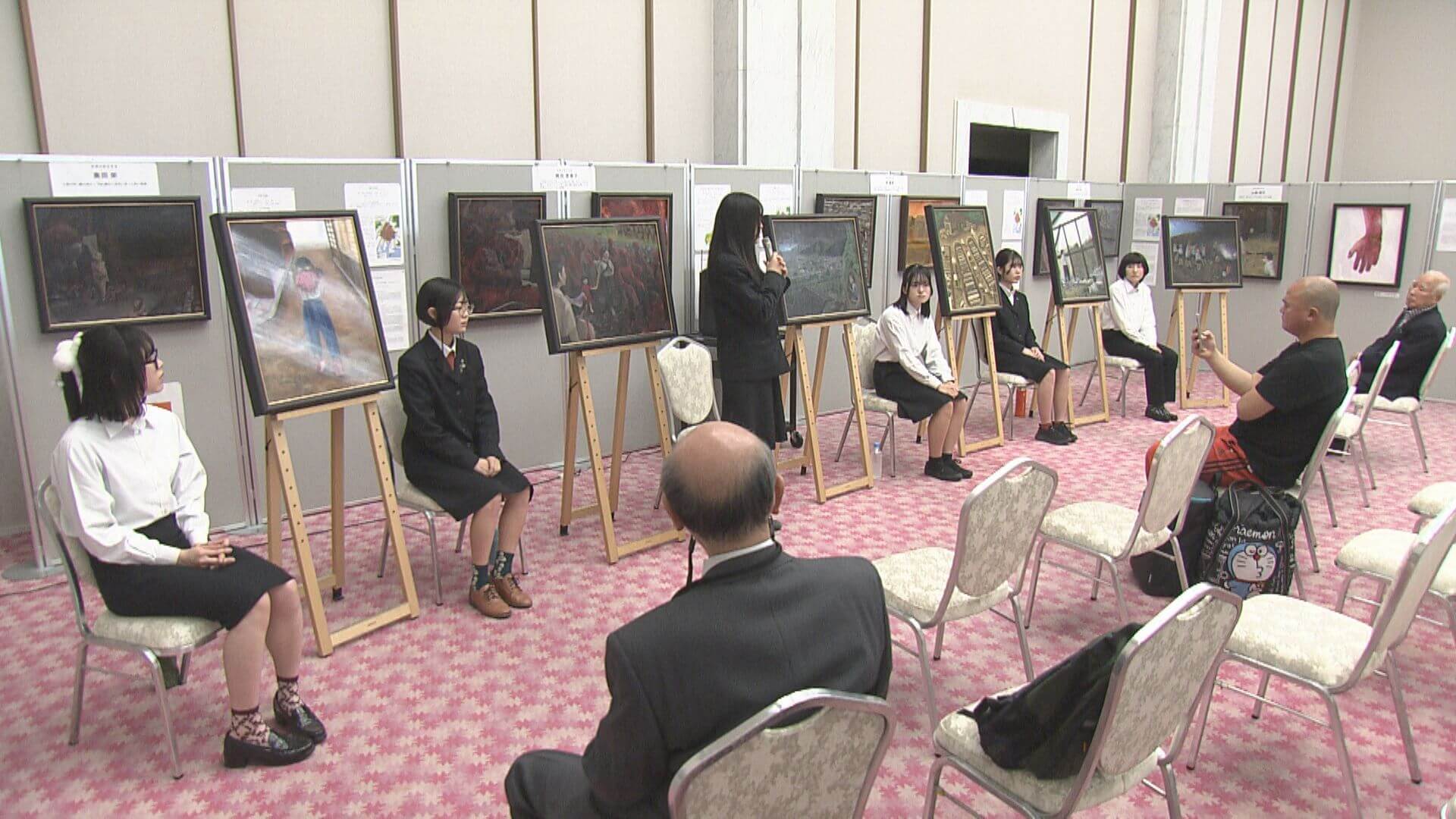 被爆証言をもとに高校生が描く「原爆の絵画展」作品解説　広島