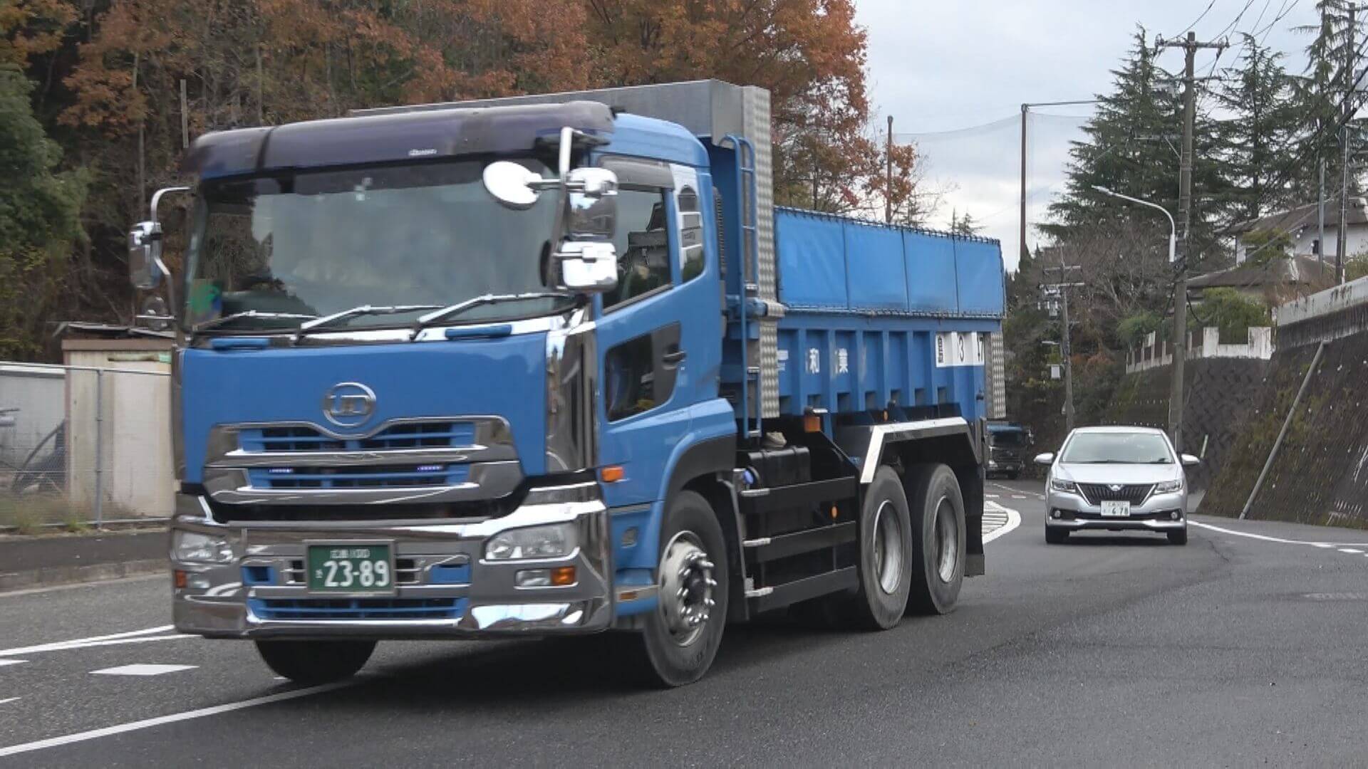 ループ橋３人死傷させた事故　現場で走行実験　同タイプのダンプカーで…広島