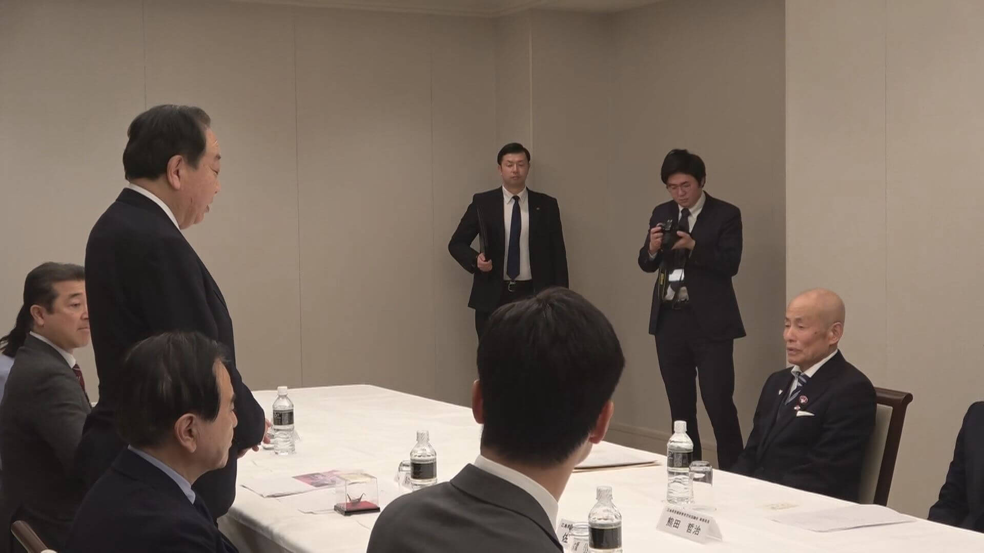 立憲民主党の野田代表が被爆者と面会　核廃絶を党として一層進める考え示す