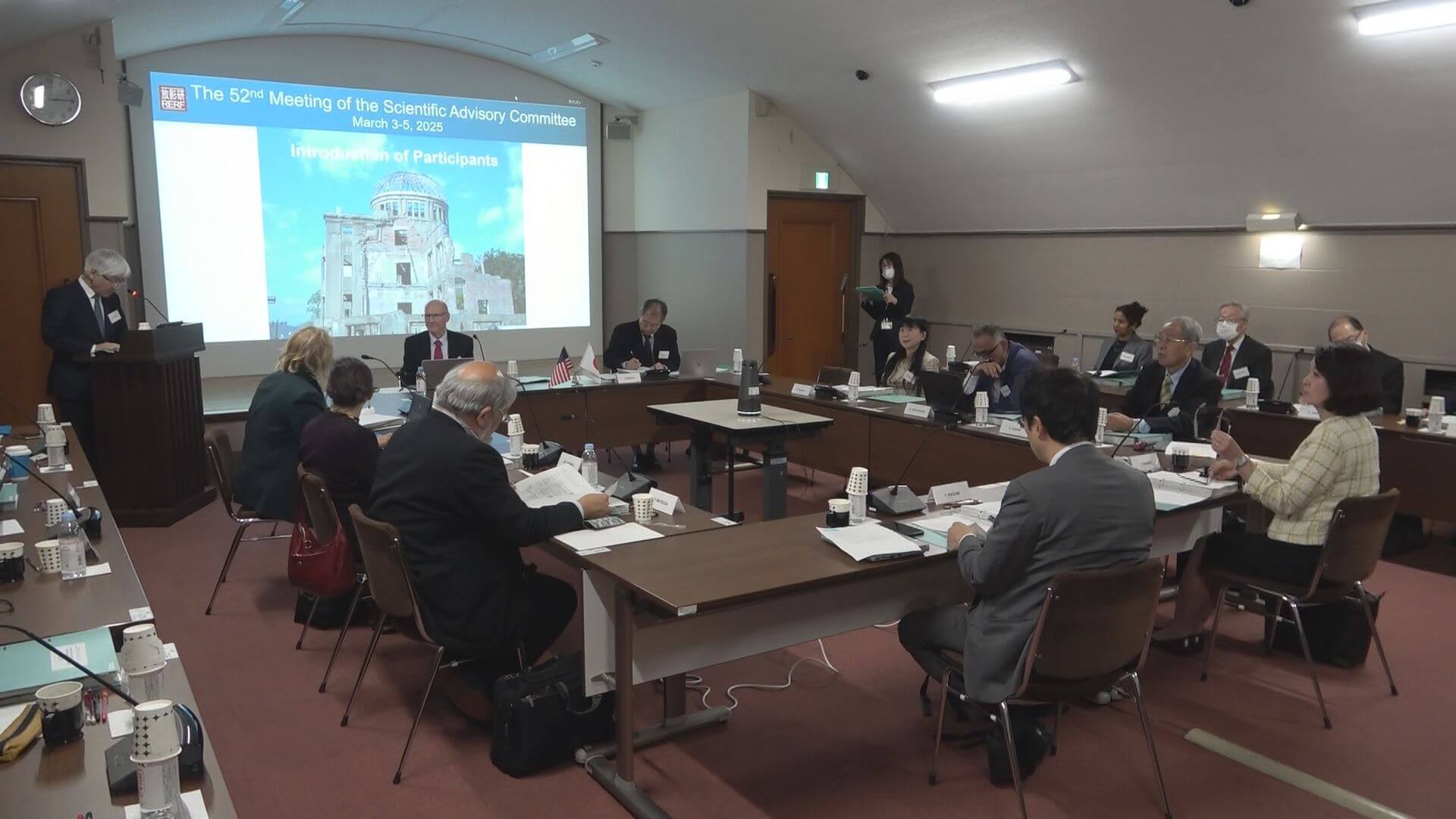 放影研諮問委員会　１年間の研究成果などを発表　広島