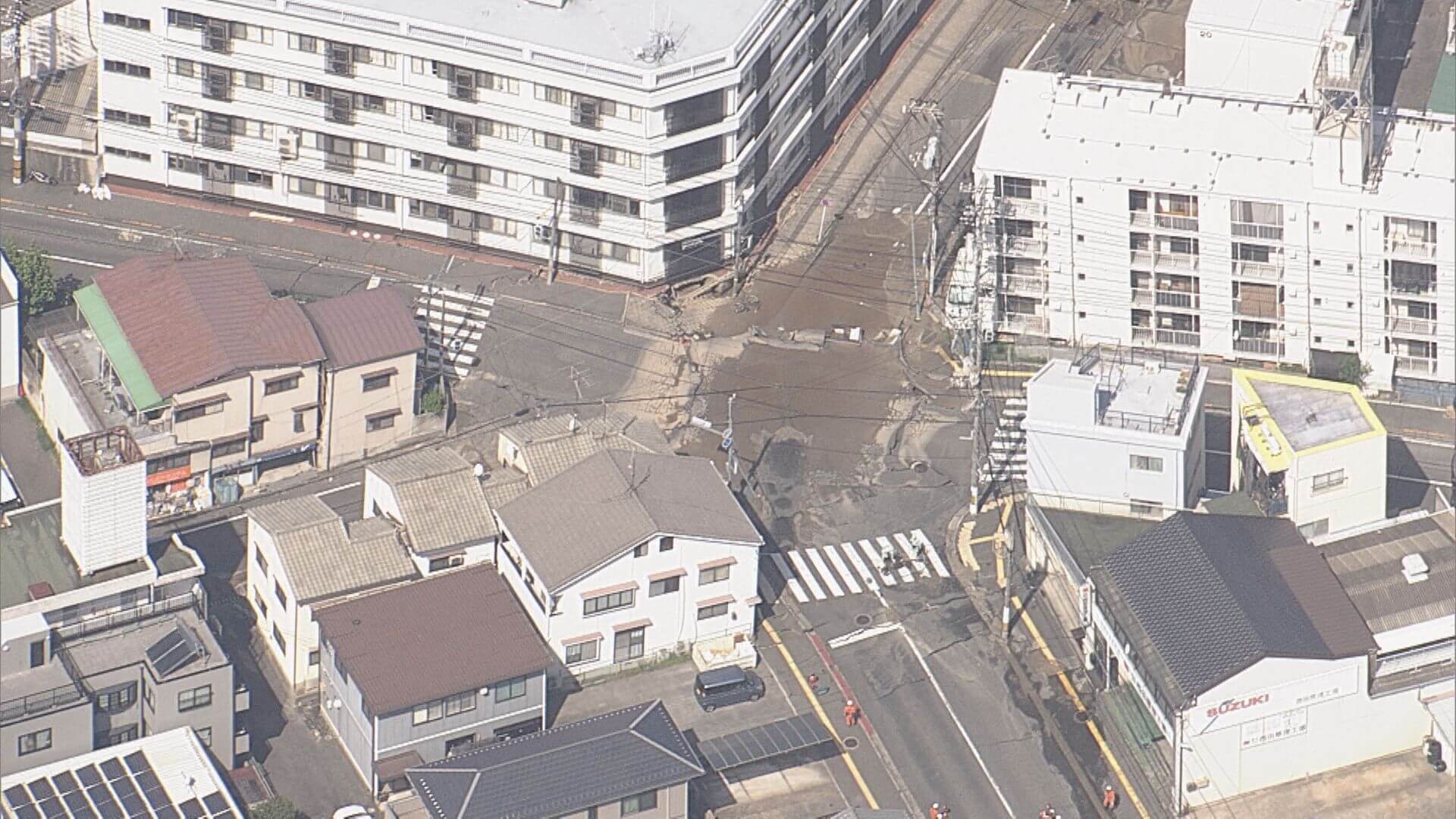 西区道路陥没 発生から半年…原因究明へ議論　広島