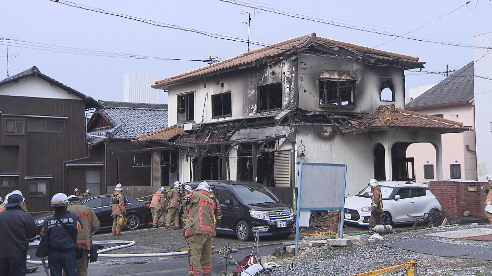 広島市東区尾長東で住宅全焼 焼け跡から１人の遺体見つかる