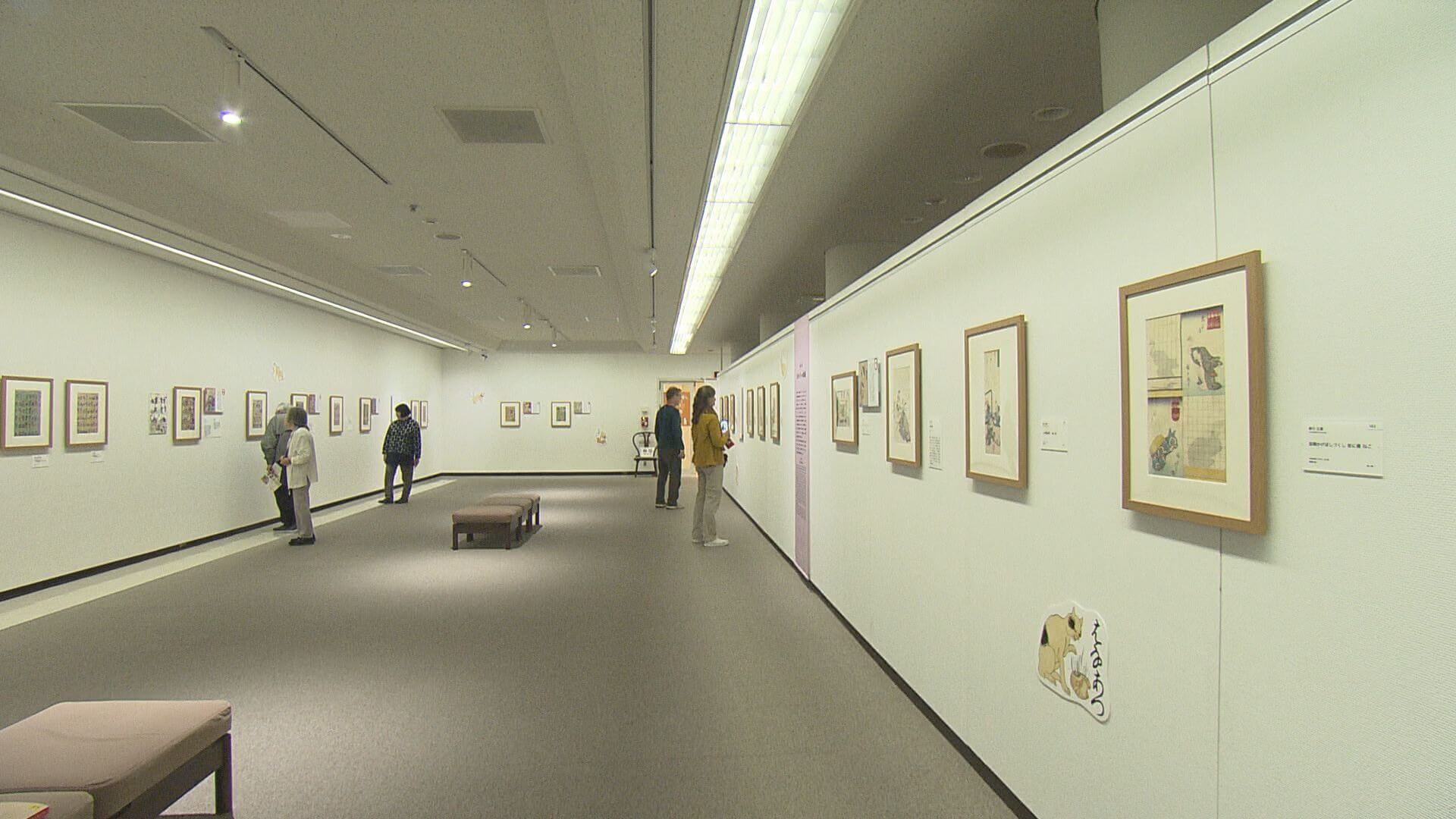 ネコづくしの展覧会 １万人達成　広島