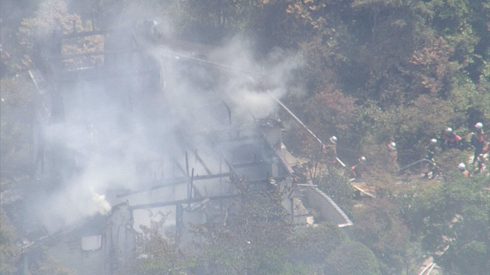 呉市で住宅１軒全焼の火事発生　ケガ人など確認されず　広島