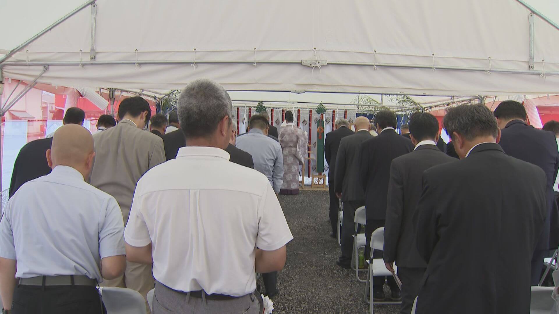 福山地方卸売市場の再整備　起工式　低温管理が可能な施設へ　福山市