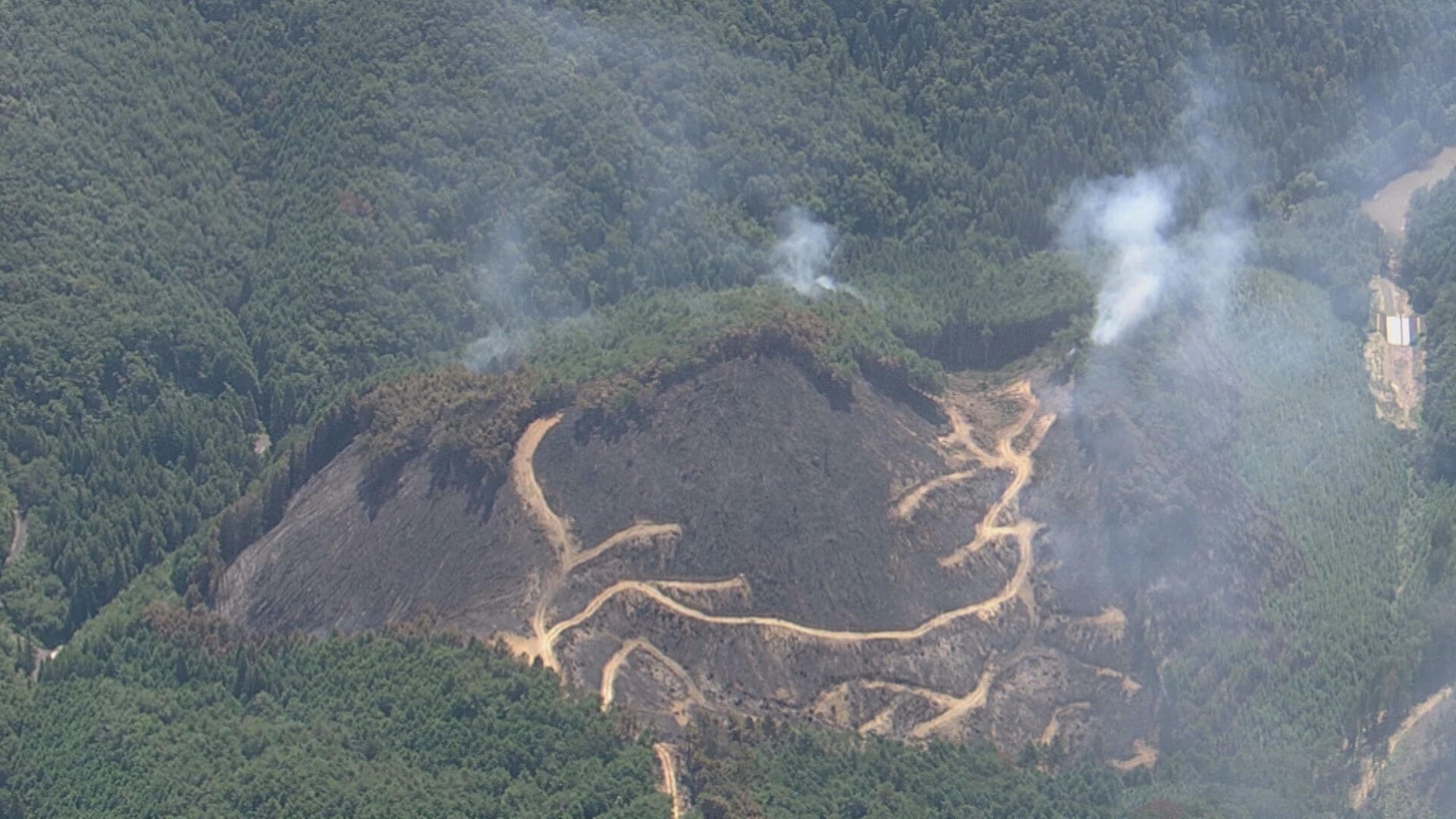 神石高原町で山火事　約２０ｈａ焼失　広島（３日正午現在）