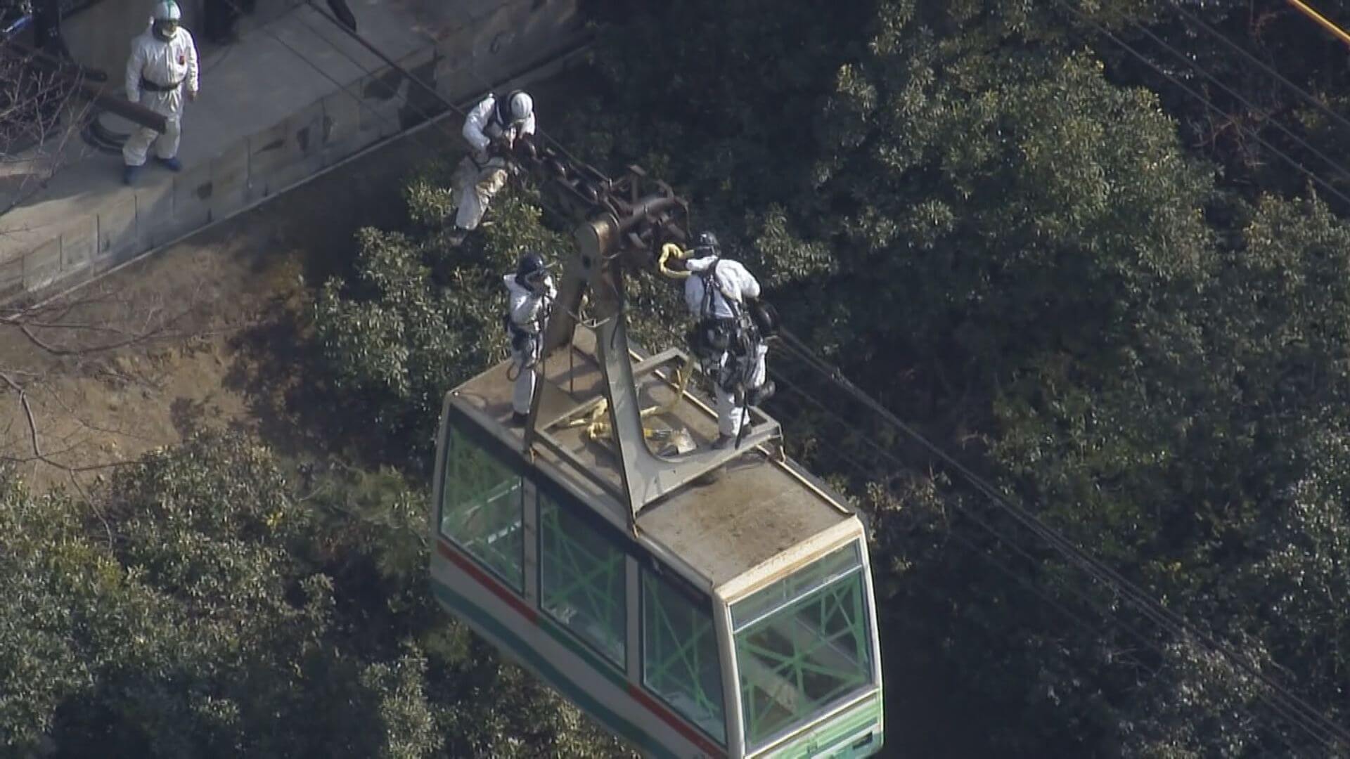 １８年ぶり　宮島ロープウエー ゴンドラ架け替え　廿日市市