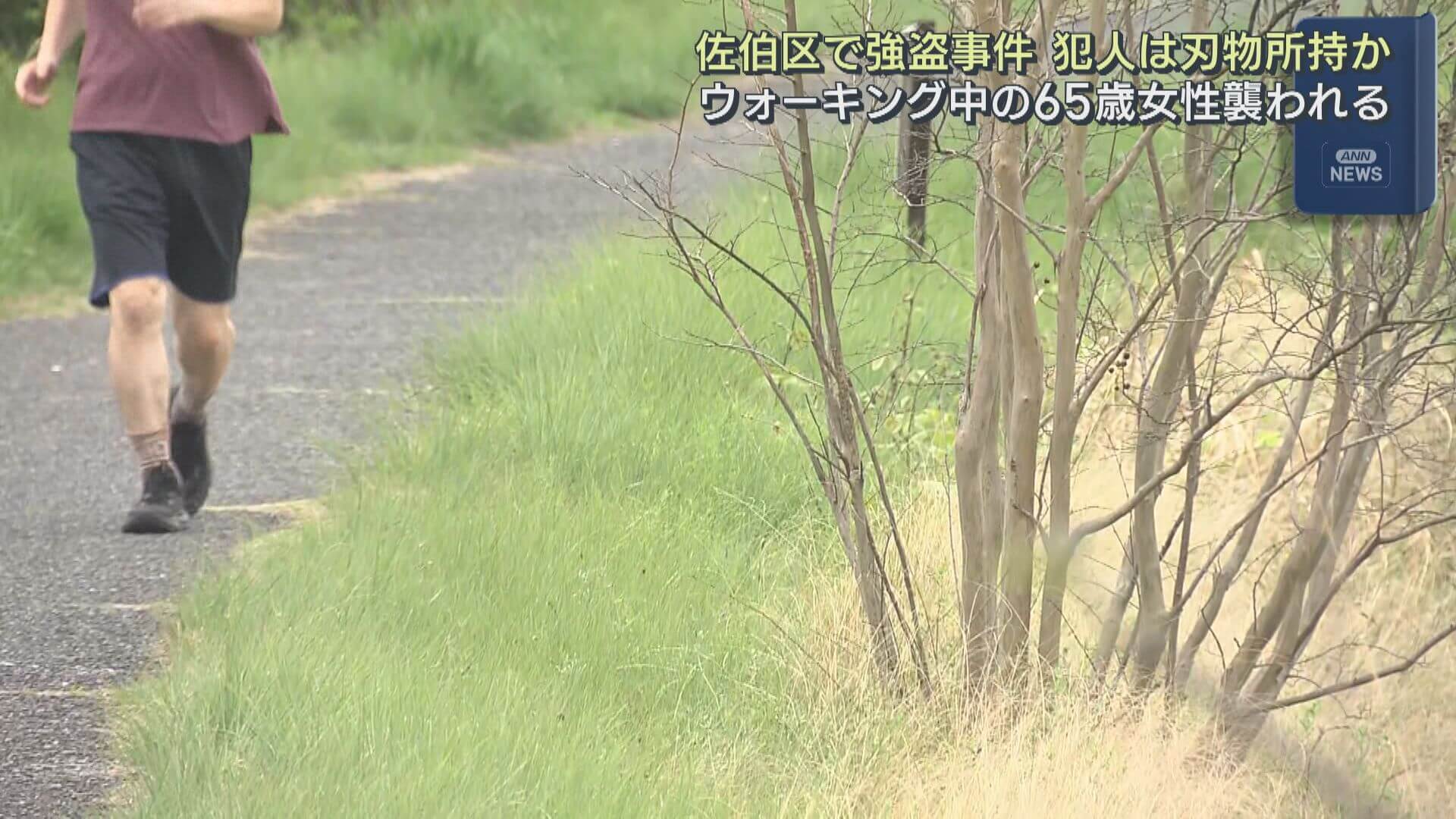 ウオーキング中に引き倒され...広島・佐伯区で強盗事件 犯人は刃物所持か