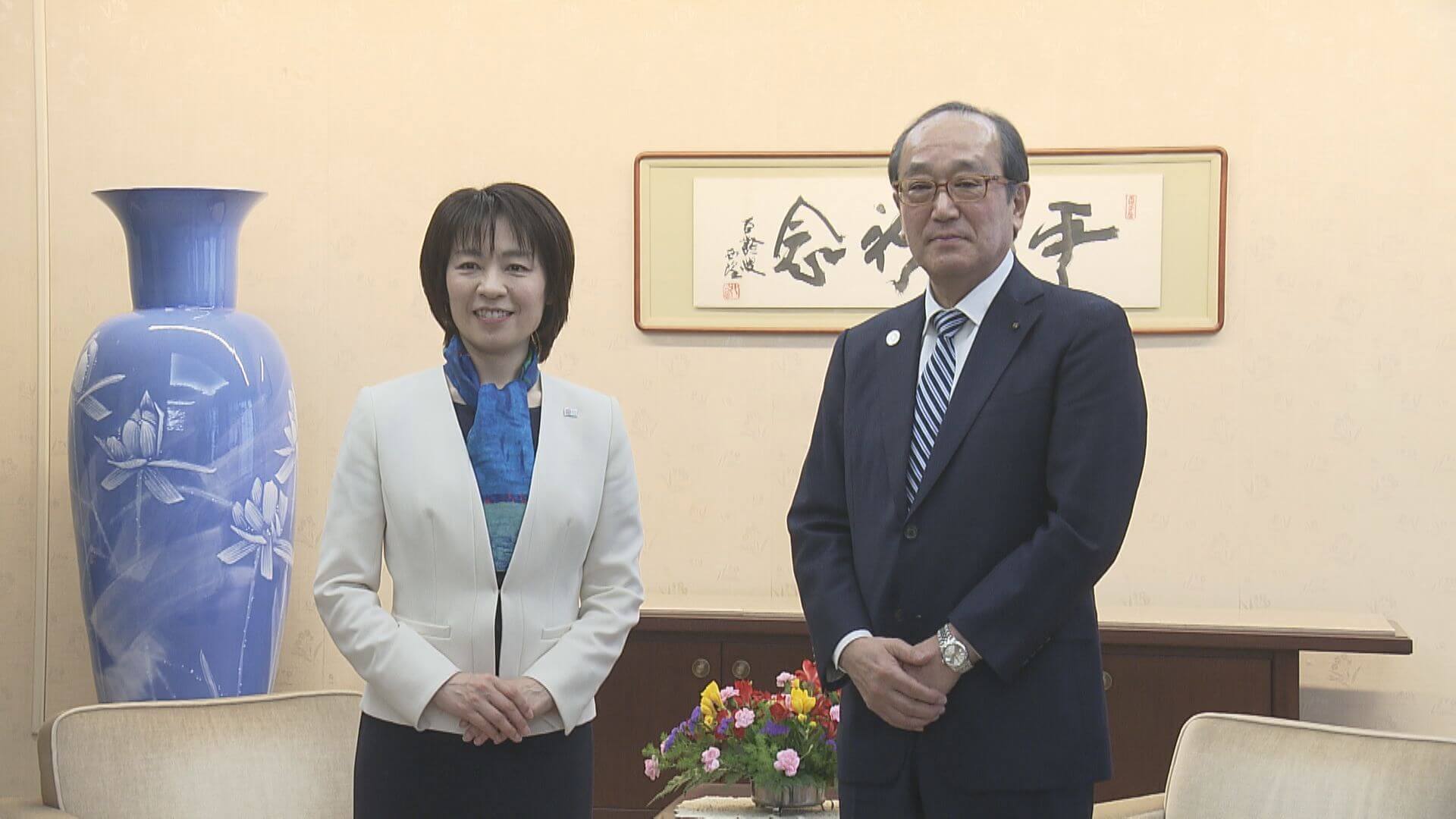 新アリーナは「オール広島で」　広島県と広島市　５年ぶりトップ会談