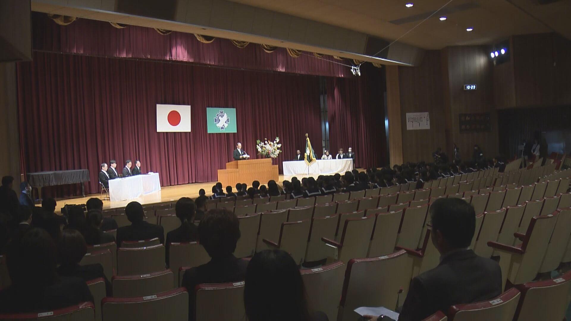 今年度から共学化　比治山学園中学・高校で入学式　広島