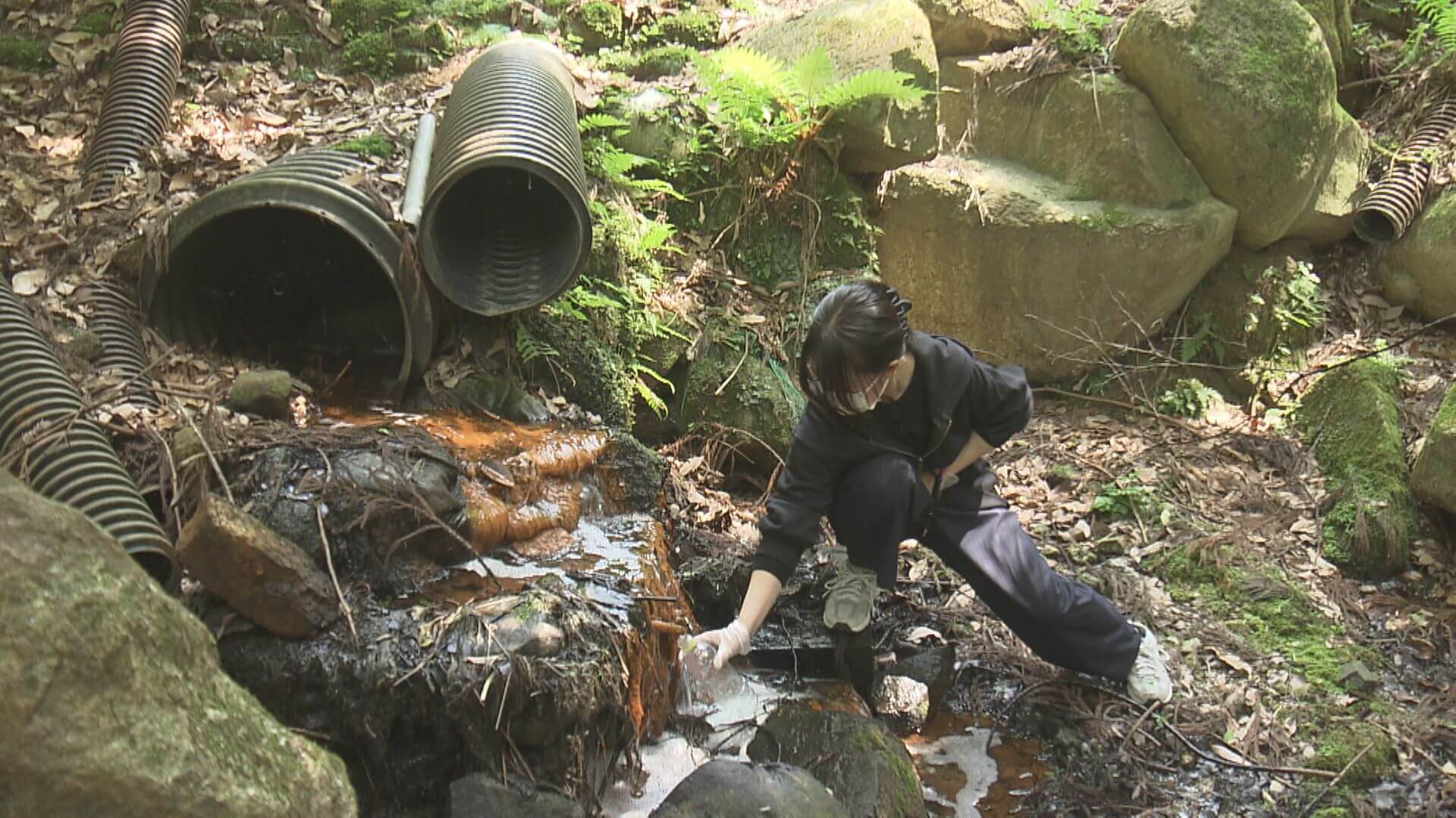 安佐南区の川でPFAS検出受け　産廃処分場　周辺住民らが水質調査　広島