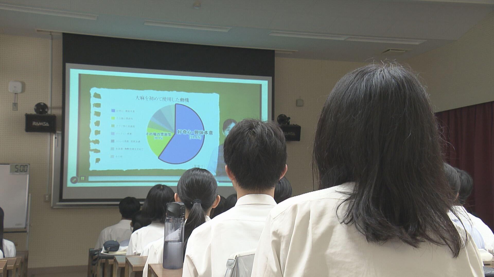 大麻検挙者が過去最多に　ラジオDJの大窪シゲキさんが高校生に薬物乱用の危険性訴え【広島】
