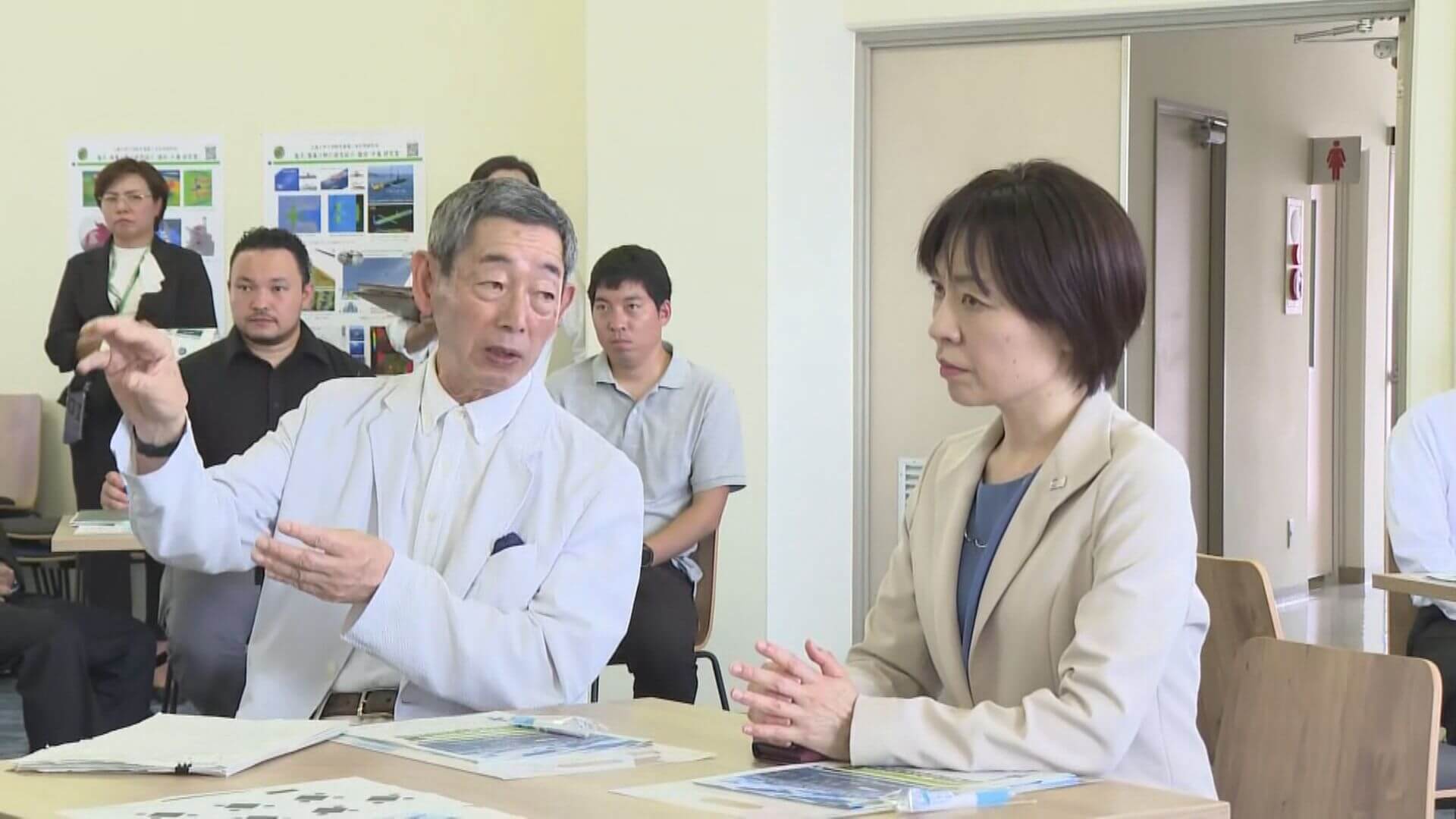 カキ大量死対策で連携確認　知事と呉市長が海洋研究施設を視察
