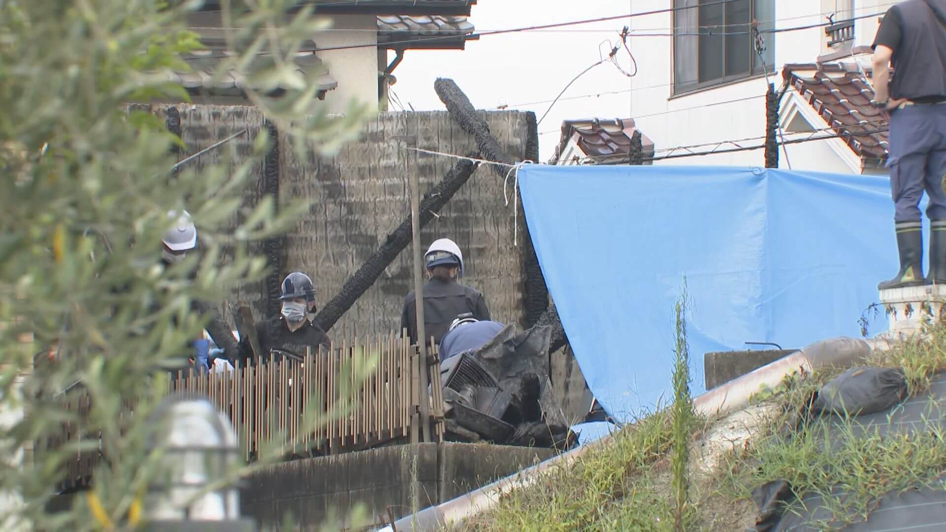 東広島市で住宅１軒全焼し４人死亡　死因は一酸化炭素中毒などと判明