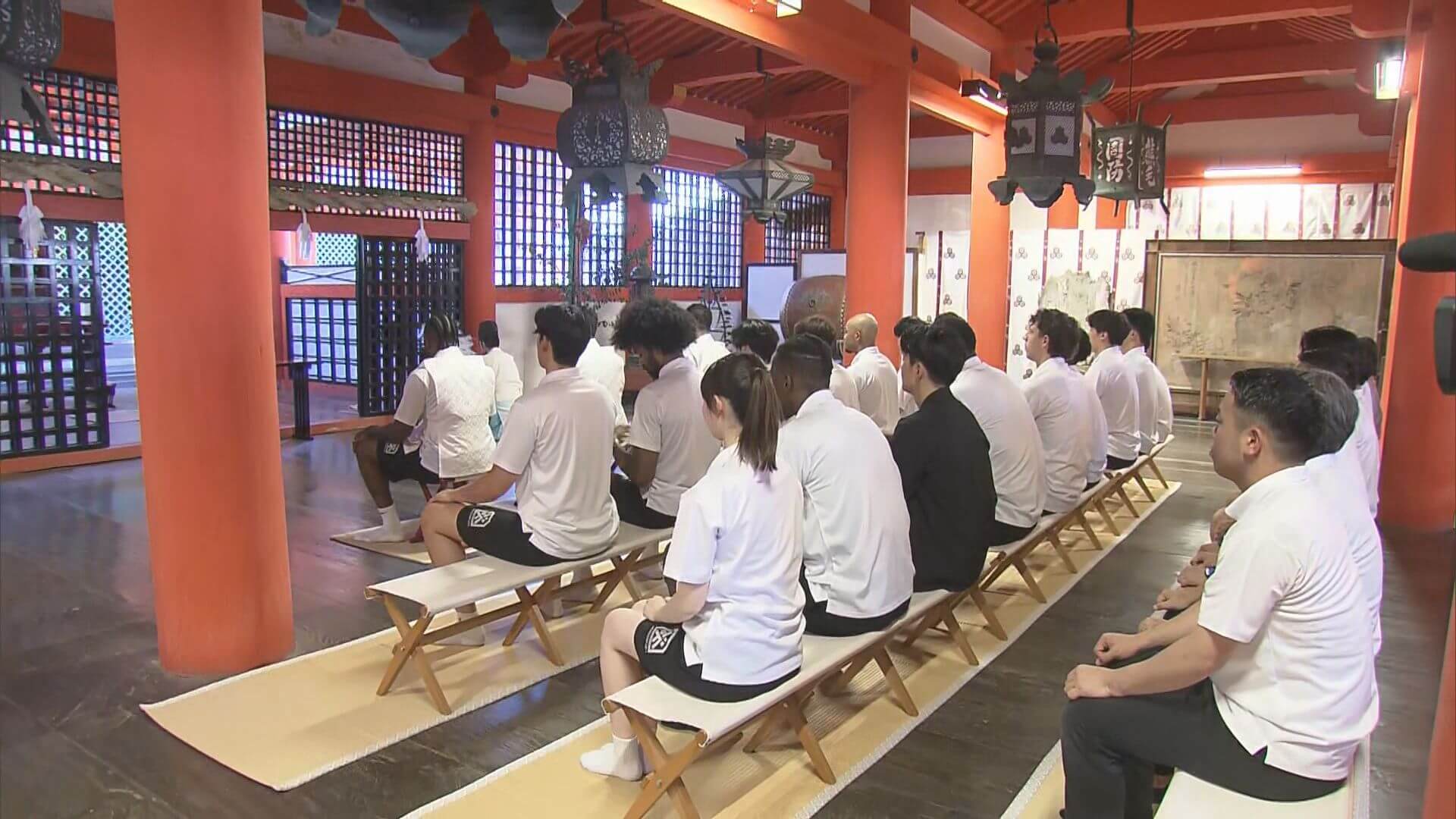 広島ドラゴンフライズが厳島神社で必勝祈願　Bプレミア初年度王座奪還へ