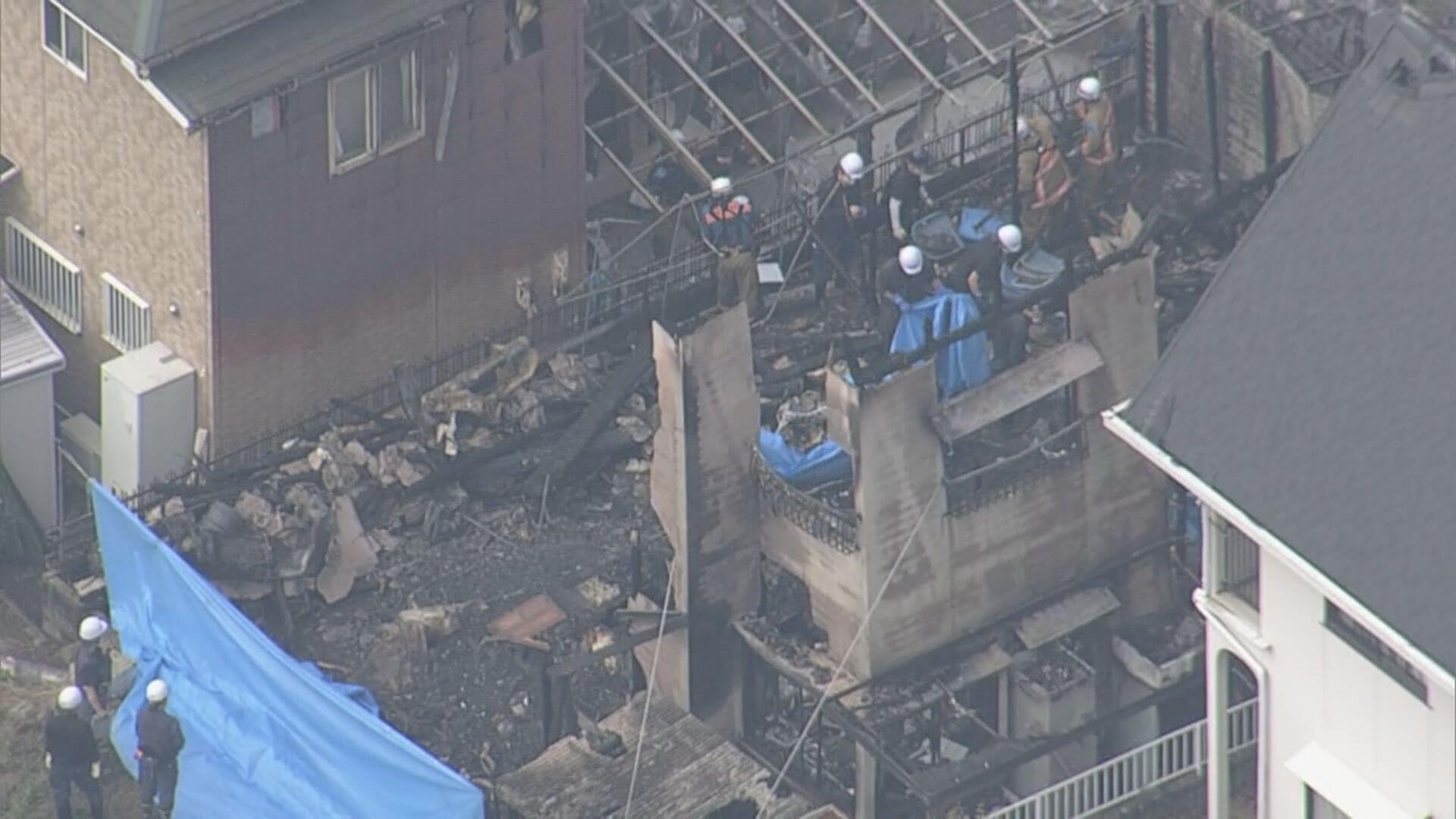 東広島市で火事　焼け跡から３人の遺体