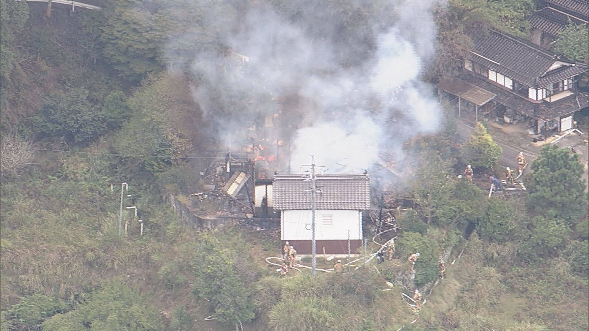 安佐北区で住宅全焼　けが人なし　広島