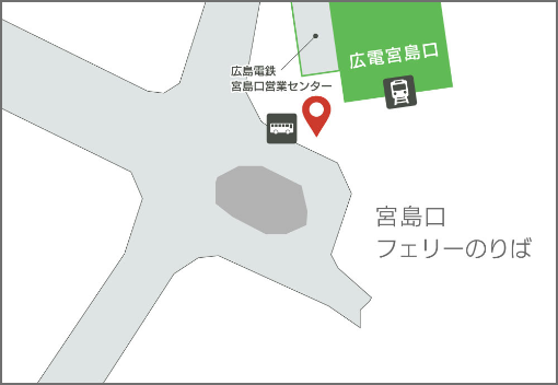広島電鉄　宮島口営業センターの地図