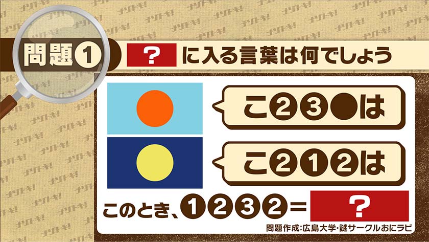 【ナゾトキ】第4回 9月2日(木)放送